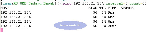 Ping интервал. Пинг в Mikrotik 192.168.9.2.