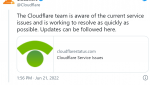 Status Sistem Cloudflare Gangguan sudah Normal 21/6/2022
