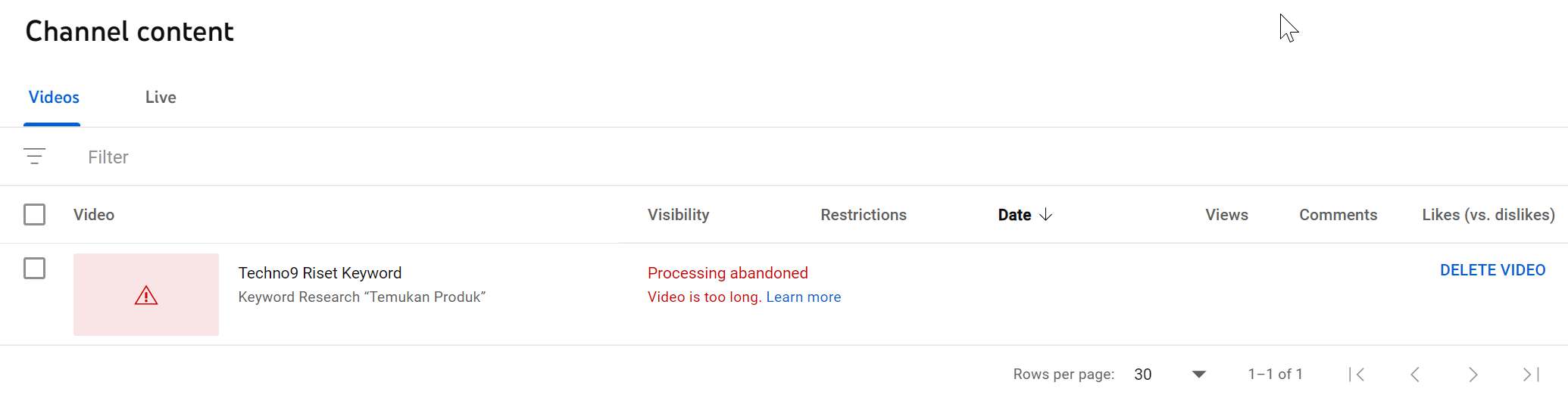 Upload videos longer than 15 minutes