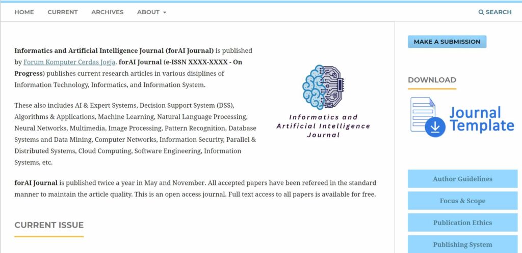 Menyambut Era Informatika Menggali Pengetahuan melalui Jurnal forAI