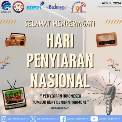 Selamat memperingati Hari Penyiaran Nasional yang ke-91